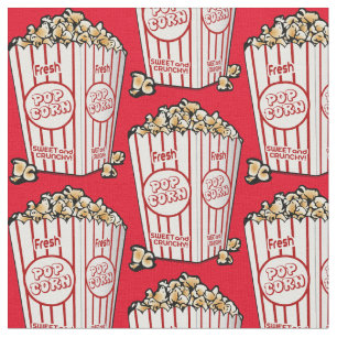 Zoete popcorn. Pop Art. Food. Rood zoet Stof