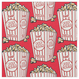 Zoete popcorn. Pop Art. Food. Rood zoet Stof