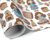 Zoete Popjes Cadeaupapier (Rol Hoek)