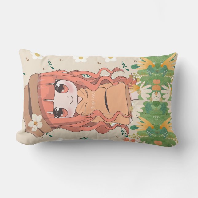 zoete poppen in anime-stijl kussen (Voorkant)