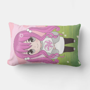 zoete poppen in anime-stijl kussen