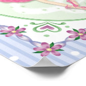 Zoete Prima Ballerina Meisjes Muurkunst Poster (Hoek)