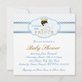 Zoete Prins Baby Shower Kaart (Achterkant)