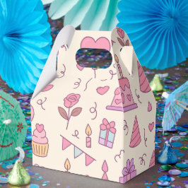 Zoete Prinses Feest Viering Patroon Bedankdoosjes