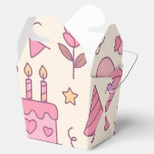 Zoete Prinses Feest Viering Patroon Bedankdoosjes (Geopend)