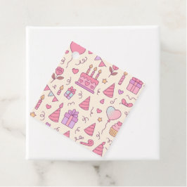 Zoete Prinses Feest Viering Patroon Bedankjes Labels