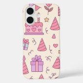 Zoete Prinses Feest Viering Patroon Case-Mate iPhone Case (Achterkant)