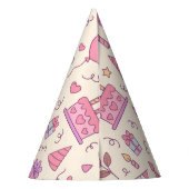 Zoete Prinses Feest Viering Patroon Feesthoedjes (Achterkant)