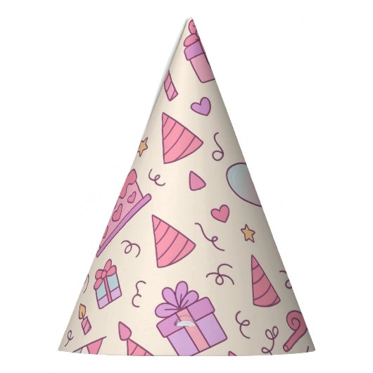 Zoete Prinses Feest Viering Patroon Feesthoedjes (Links)