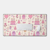 Zoete Prinses Feestelijke Viering Patroon Bureaumat (Keyboard & Muis)