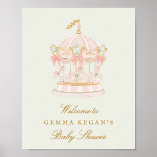 zoete prinses groene salie baby shower welkomstbor poster