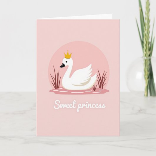 Zoete Prinses Zwaan Kaart (Voorkant)