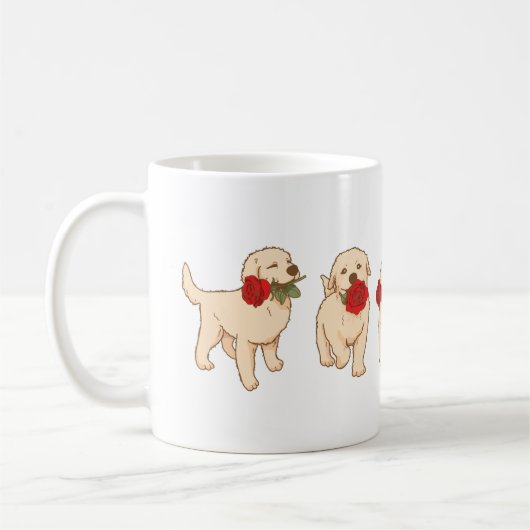 Zoete Puppiesroos Koffiemok (Links)