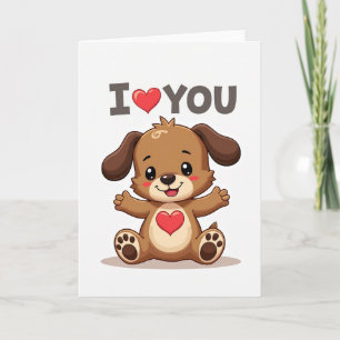 Zoete Puppy Liefde Kaart