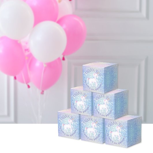 Zoete Rainbow Eenhoorn Glittery Verjaardag Party N Bedankdoosjes