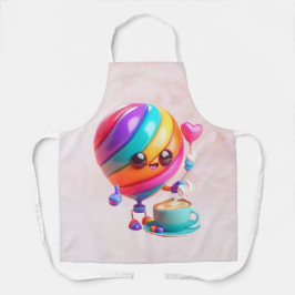 Zoete Regenboog Barista Schort
