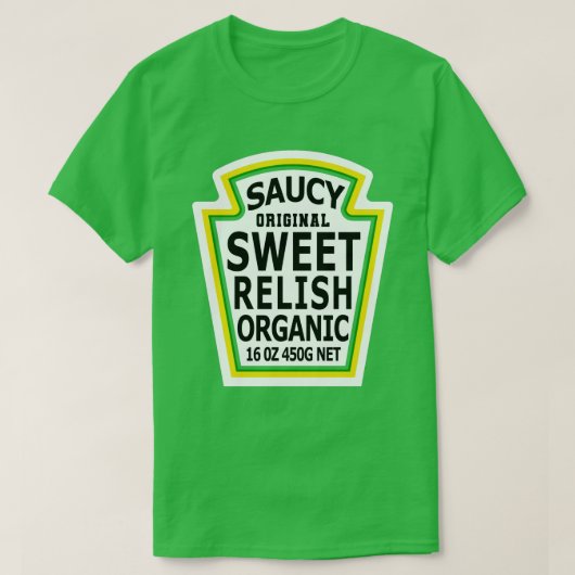 zoete relish Hot Packet Halloween kostuum T-shirt (Design voorkant)