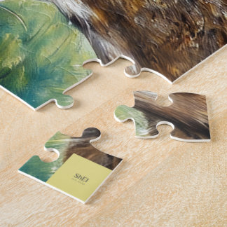 Zoete rendierpuzzel legpuzzel