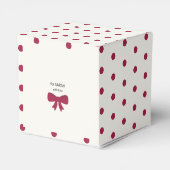 Zoete Robin en rode boog Bedankdoosjes (Achterkant)