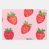 Zoete Rode Aardbei Inpakpapier Vel (Voorkant 3)