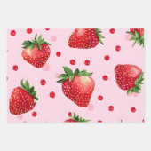 Zoete Rode Aardbei Inpakpapier Vel (Voorkant 2)