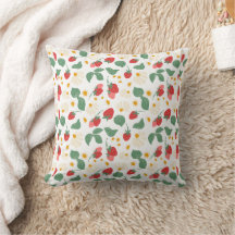 Zoete Rode Aardbei Tuin Fruit Patroon