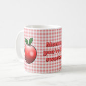 Zoete Rode Appel Koffiemok (Voorkant links)