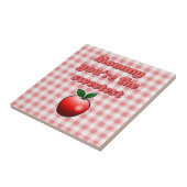 Zoete Rode Appel Tegeltje (Zijkant)