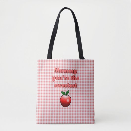 Zoete Rode Appel Tote Bag (Voorkant)