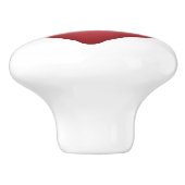 Zoete Rode Hart Keramische Knop (Zijkant)