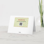 Zoete Rode Kardinaal Sneeuw Bomen Kerstvakantie Kaart (Achterkant)