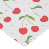 Zoete Rode Kersen Patroon Tafelkleed (Gekanteld)