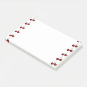 Zoete rode kersen plaknotities post-it® notes (Schuin)