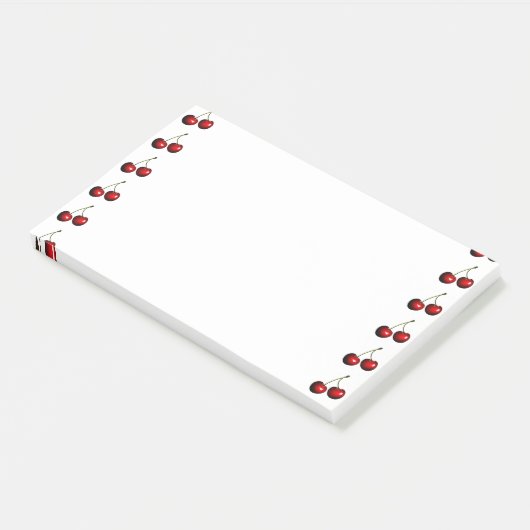 Zoete Rode Kersen Post-Its Post-it® Notes (Schuin)