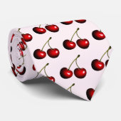 Zoete rode kersen - stropdas (Opgerold)