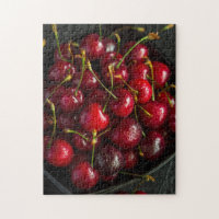 Zoete Rode Kersen Zomerfruit Stilleven