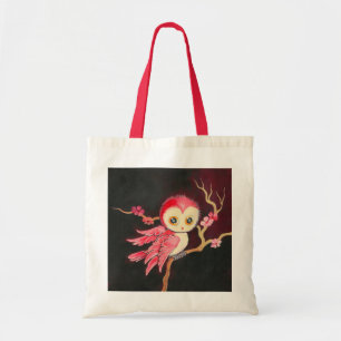 Zoete Rode Uil Tote Bag