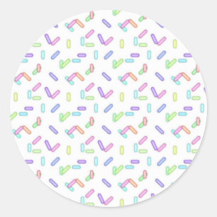 zoete ronde sticker