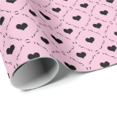 Zoete Rooster Roze Cadeaupapier (Rol Hoek)