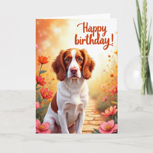 Zoete Rossige Hond Kaart (Voorkant)
