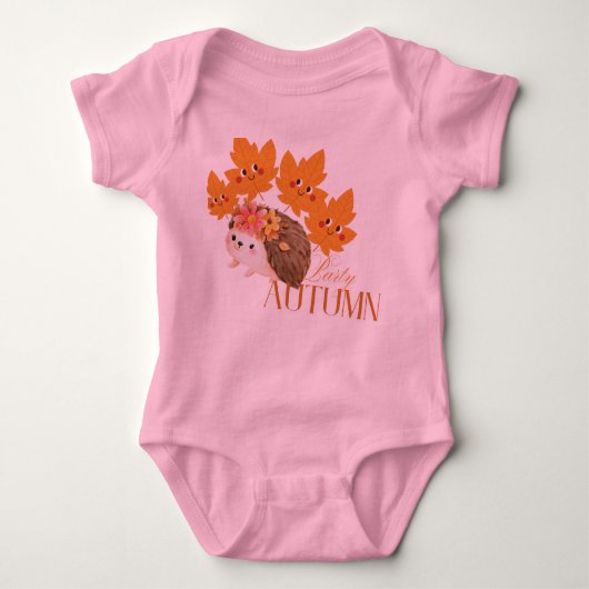 Zoete Roze Baby Body - Zachte Biologische Katoenen Romper (Voorkant)