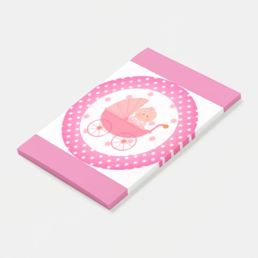 Zoete roze Baby ná-it noten Post-it® Notes (Schuin)