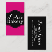Zoete roze bakkerij visitekaartje (Voorkant / Achterkant)