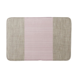 Zoete roze beige horizontale strepen jute mat