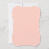 Zoete Roze Bloem Doop Uitnodiging (Achterkant)