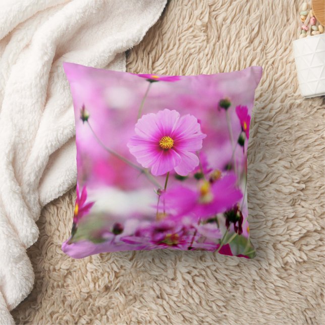 Zoete Roze Bloem Worp Kussen (Deken)