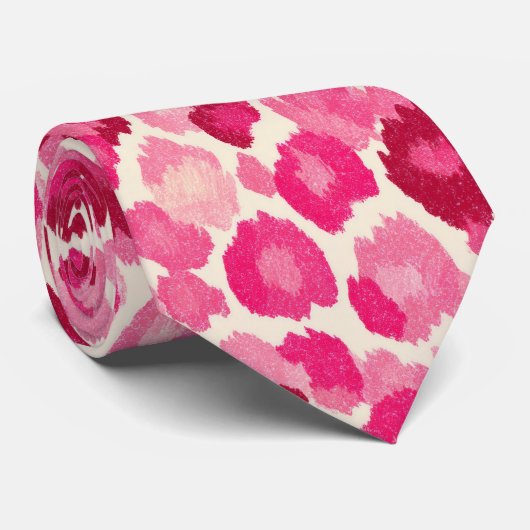 Zoete Roze Cheetah Chic - Das (Opgerold)
