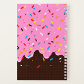 Zoete Roze Chocolade Snoep Notitieboek (Achterkant)