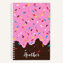 Zoete Roze Chocolade Snoep Notitieboek