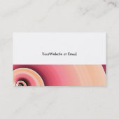 Zoete Roze Cupcake Ontwerp Visitekaartje (Achterkant)